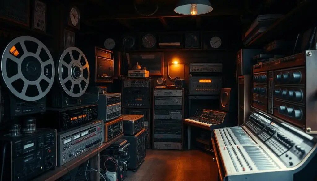 tecnologia antiga de áudio